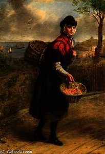 Tenby Prawn Seller — William Powell Frith