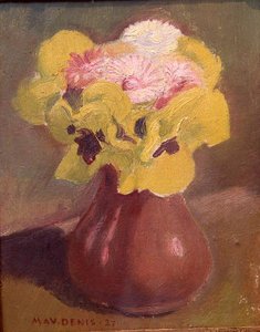 Vase De Fleurs Pensées — Denis Maurice