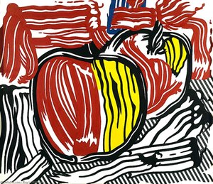 2 Manzanas Rojas Y Amarillas — Roy Lichtenstein