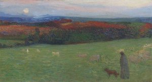 A Field With Figure — Henri Jean Guillaume Martin