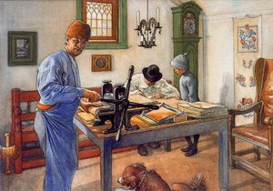 My Printmaking Workshop — Carl Larsson, Art Nouveau