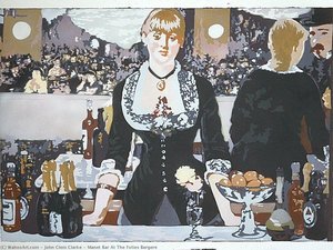 Manet Bar At The Folies Bergere — John Clem Clarke