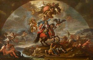 A Glorification Of Prince Eugene Of Savoy's Victory Over The Turks In Hungary And At Zenta And Belgrade In 1697 — Paolo Di Matteis