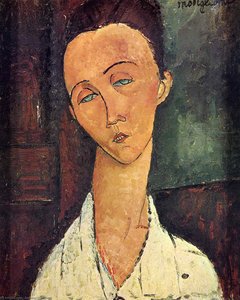 Portrait Of Lunia Czechowska — Amedeo Clemente Modigliani, Expressionist Portraiture