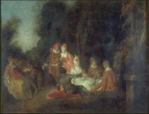 Conversation Dans Un Parc — Philippe Mercier