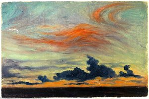 Equatorial Sunset Clouds, Atlantic Ocean — Frank Wilbert Stokes