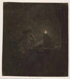 Philosopher In Meditation — Rembrandt Van Rijn, Baroque