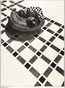 Checkered Tablecloth — Louis Lozowick