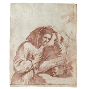 Saint Francis In Contemplation Of A Crucifix — Guercino