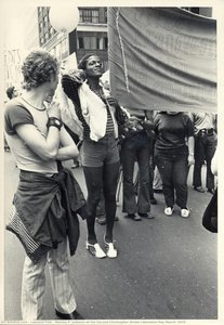 Marsha P. Johnson At The Second Christopher Street Liberation Day March, 1972 — Leonard Fink