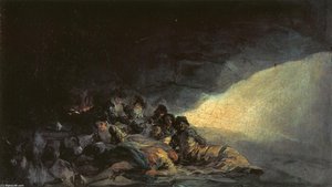 Vagabonds Resting In A Cave — Francisco José De Goya Y Lucientes, Romanticism