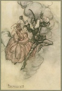 A Grand Pas De Deux Performed In The Very First Style By These Two — Arthur Rackham