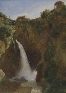The Falls At Tivoli — Louise-joséphine Sarazin De Belmont, Romantic Landscape