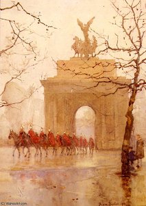 Hyde Park Corner, With Household Cavalry — Rose Maynard Barton