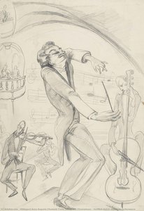 Untitled sketch depicting performance