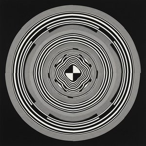 Singularity In Monochrome: The Kinetic Void — Sophie Boyer, Op Art