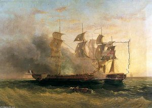 An Engagement Between The 'nymphe' And The 'cleopatra' — Džon Vilson Karmakmajkl