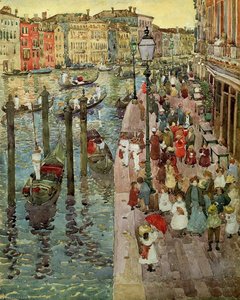 The Grand Canal, Venice — Maurice Brazil Prendergast, Impressionistic Realism