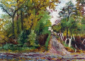 Forest Pathway — David Davidowitsch Burliuk, Post-impressionism