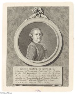 Portrait Of Prince Boris-leonty Aleksandrovich Kourakin ( — Fyodor Rokotov