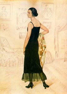 Portrait Of Natalya Orshanskaya — Boris Mikhailovich Kustodiev