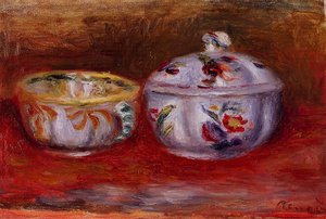 Still Life With Fruit Bowl — Pierre-auguste Renoir, Impressionist Style