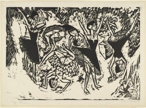 Somersaulting Acrobatic Dancers — Ernst Ludwig Kirchner