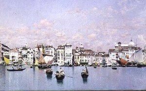 The Doge's Palace And The Riva Degli Schiavoni, Venice — Martín Rico Y Ortega
