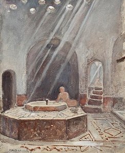 Interior With Figure — Frans Wilhelm Odelmark