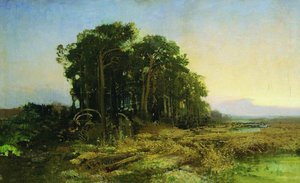 Pine Grove In The Swamp — Fyodor Alexandrovich Vasilyev