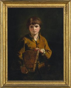 Boy With A Portfolio The School Boy — Sir Joshua Reynolds