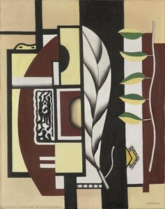 Naturaleza Muerta Con Hojas Verdes — Fernand Léger, Cubism