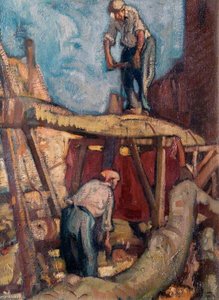 Men Sawing — Frank Brangwyn