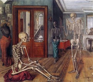 Large Skeletons — Paul Delvaux