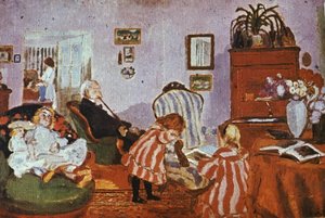 Uncle Piacsek With Dolls — József Rippl-rónai