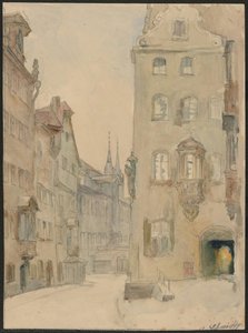 View Looking South Along Winklerstrasse — Georg Friedrich Schmidt