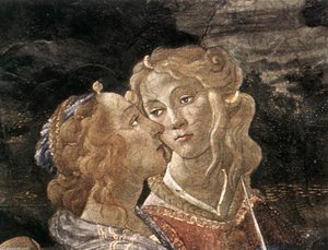 Tres Tentaciones De Cristo (detalle) — Sandro Botticelli, Early Renaissance