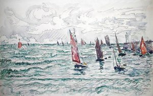 Audierne, Return Of The Fishing Boats — Paul Signac