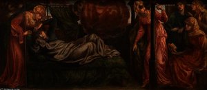 's Dream On The Day Of The Death Of Beatrice — Dante Gabriel Rossetti, Pre-raphaelite Brotherhood