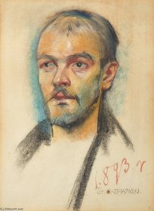 Portrait Of A Man Pastel — Stanislaw Wyspianski