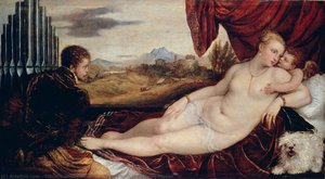 Venus With The Organ Player — Titian Ramsay Peale Ii, Venetian Renaissance