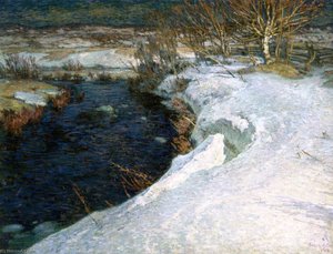 End Of Winter, Gosselin River — Marc-aurèle De Foy Suzor-coté, French Impressionism