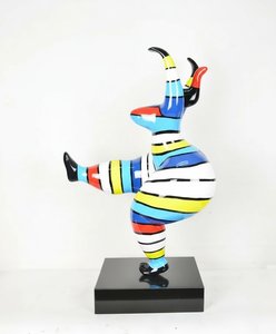 Dynamic Fiberglass Dancing Figure Sculpture