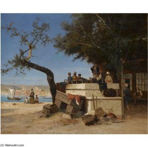 Au Café — Charles Théodore Frère Dit Frère Bey