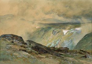 Mountain Landscape — Edward Theodore Compton