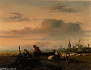 Fishing On A Lazy Afternoon — Jan Weissenbruch