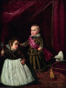 Don Baltasar Carlos Con Un Anciano — Diego Rodríguez De Silva Y Velázquez, Baroque
