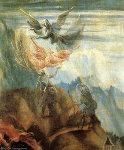 Geburtstraum (detail) (10) — Matthias Grünewald