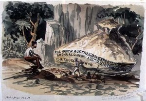 Marked Rock, Port Albany — Thomas Baines