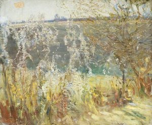 Studie Von Blüten, Cornwall — Sir Alfred James Munnings, Impressionistische Landschaftsmalerei